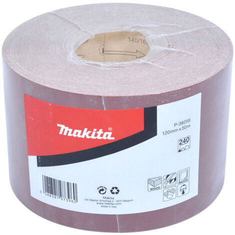 MAKITA P-38255 Rollo de lija 120mmx50m G240