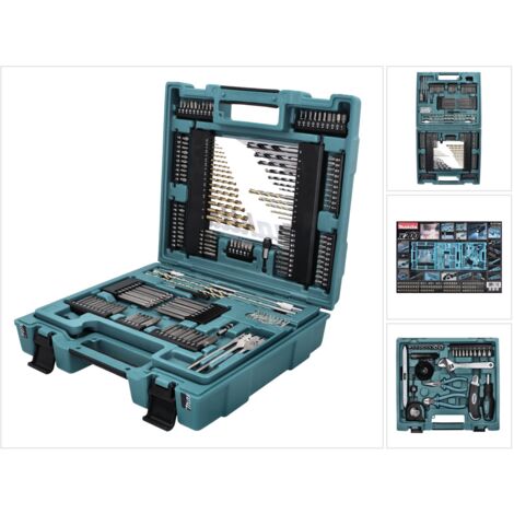 Juego de brocas y taladros Makita de 200 piezas Juego de brocas / taladros - 200 piezas