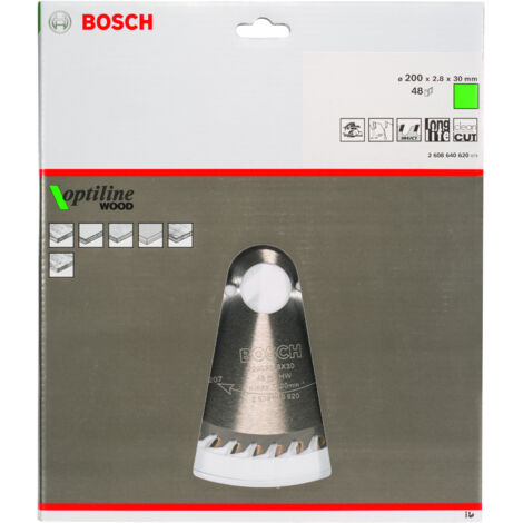 Hoja de sierra circular OP WO H 200x30-48 BOSCH 2608640620 (1/2)