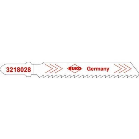 RUKO 5 Lame Per Seghetto Alternativo HSS 132 Mm - Confezione Da 5 (Equivalente Bosch T 318 A)