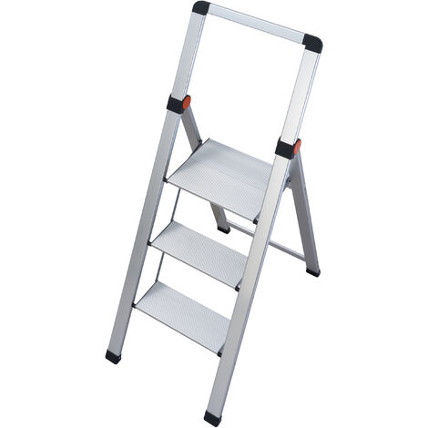 Mini escalera ultra delgada de aluminio Slim (3 peldaños)  Gierre BS300