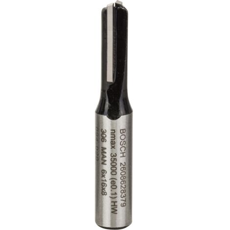 Bosch 2 608 628 379 - Fresas de ranurar - 8 mm, D1 6 mm, L 16 mm, G 48 mm (pack de 1)