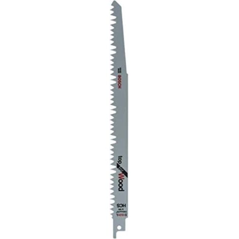Bosch Top for Wood S 1531 L - Hoja de sierra - para madera fresca, leña, madera gruesa - 5 piezas - longitud 240 mm