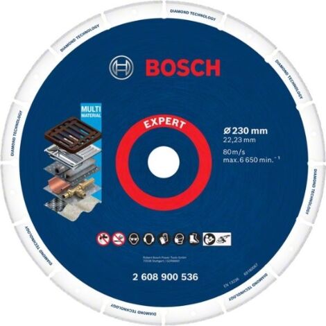 Disco de corte EXPERT Diamond Metal Wheel de gran tamaño de 230 x 22,23 mm