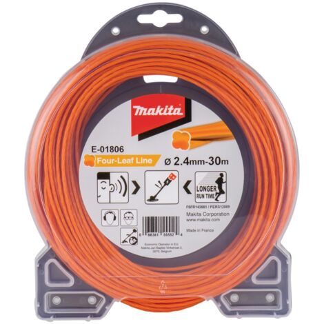 E-01806 Hilo de cuatro hojas de nylon de 2,4 mm x 30 m