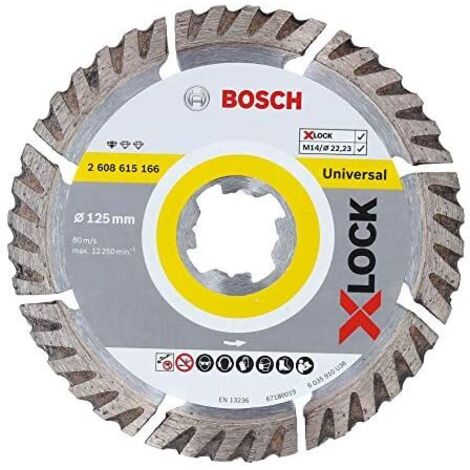 BOSCH DISCO DE CORTE X-LOCK STANDARD FOR UNIVERSAL 125X22.23X2X10