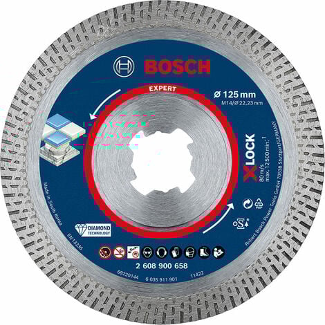 BOSCH DISCOS EXPERT HARDCERAMIC X-LOCK AMOLADORAS PEQUEÑASDIAMETRO (mm) 85 DIAMETRO (mm) 125