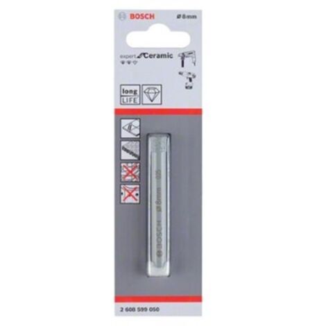 BOSCH BROCA DIAMANTE EXPERT CERAMICA DIAMETRO (mm) 8 LONGITUD DE TRABAJO (mm) 66