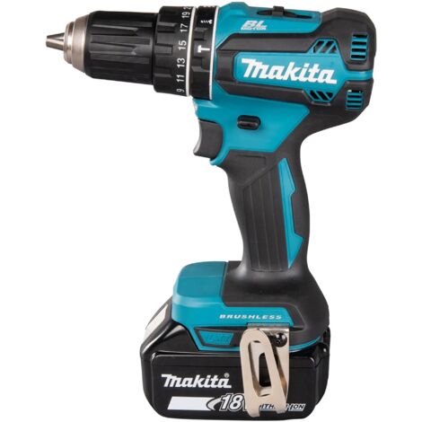 MAKITA DHP485 TALADRO PERCUTOR BL 50NM A BATERÍA 18V LXT EQUIPAMIENTO 2 baterías de 5.0Ah  y máquina en maletín