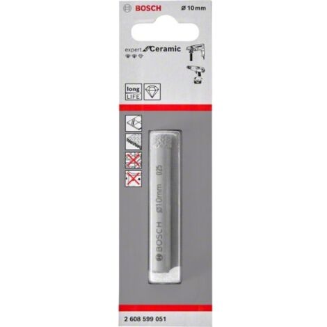 BOSCH BROCA DIAMANTE EXPERT CERAMICA DIAMETRO (mm) 10 LONGITUD DE TRABAJO (mm) 66