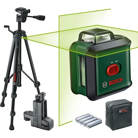 BOSCH NIVEL LÁSER DE LÍNEAS UNIVERSALLEVEL 360 CON TRÍPODE PRÉMIUM Y PINZA UNIVERSAL MM 3