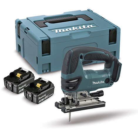 MAKITA DJV180Z CALADORA 18V LXT EQUIPAMIENTO 2 baterías de 3.0Ah y máquina en maletín