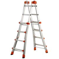 Escalera telescópica gierre peppina 5+5 altura 5,70 m carga 150 kg