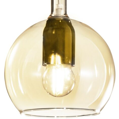 PLAFONNIER LAMPE DE Plafond Luminaire LED En Verre Opale Cristal Clair