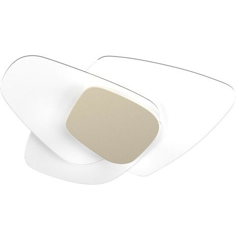 Plafonnier en verre top light strategy 1196 plm e27 led plafonnier mural moderne, finition métal le sable (1/4)