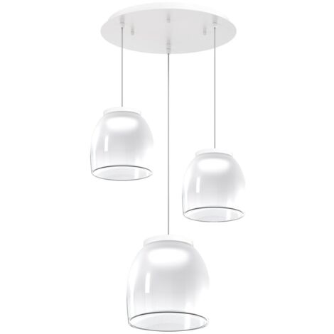 Lustre moderne top light drum 1192 bi s3 tmix blanc led 3000°k plafonnier dimmable module led intégré (1/5)