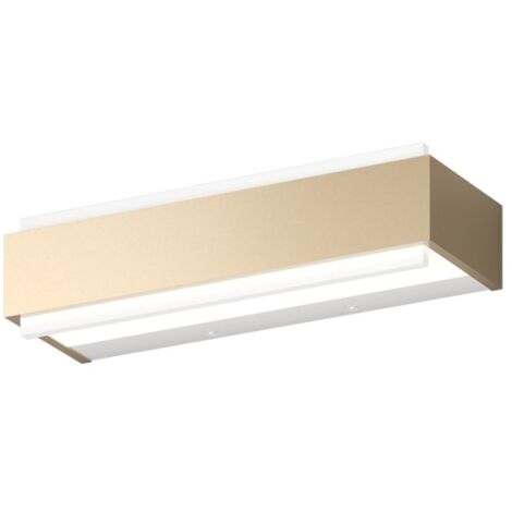 Applique classique top light bios 1213 30 dm led switch 1320lm diffuseur aluminium module d'éclairage intégré, finition métal or mat (1/4)