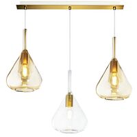 Lampadario moderno top light kona 1177 cr s8 t ta e27 led vetro lampada soffitto
