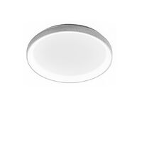 Plafonnier led gea luce krizia pm bi 38w 3000k 4000k plafonnier en aluminium blanc, nuances claires 4000 ° k (lumière naturelle)