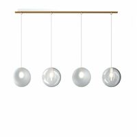 Lampadario moderno top light eclipse 1184 s3 g9 led vetro sospensione