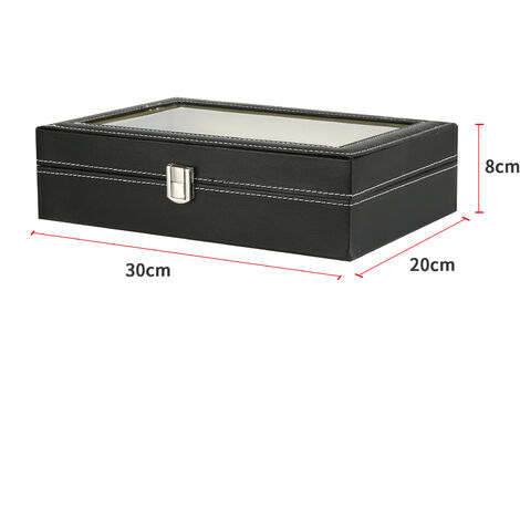 Étui à Montre En Cuir PU - Boîte Cadeau Avec Coussin Amovible | Rangement Luxe Pour Montre Unique 10x9x8cm