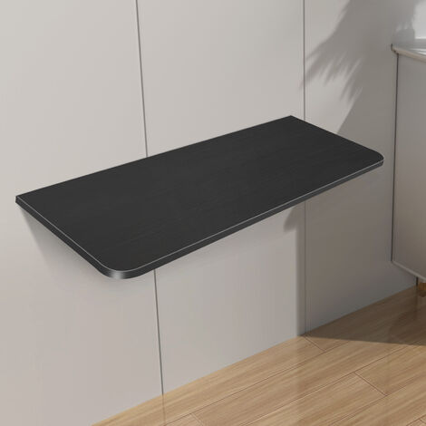 Table Murale Rabattable Petite Table Rabattable pour Cuisine buanderie Restaurant Bureau(noir）