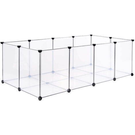 Petit Animal Pet Fence pour Petit Animal Lapin Furet hérisson Bricolage Portable clôture d'exercice 74x47x145cm (1/5)