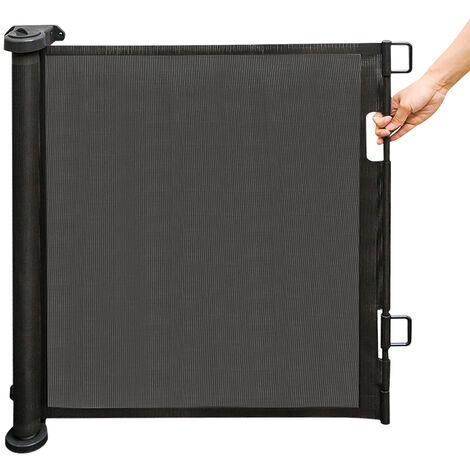 Barrière De Sécurité Rétractable 130x78 Cm - Sans Perçage - Pour Enfants Et Chiens - Escaliers, Portes