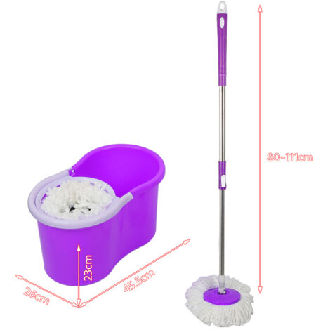 Seau-Essoreur à Serpillière, 33 L. Seau à Frange avec Essoreuse Commercial à Pression Latérale, Chariot Lavage Sol, pour Ménage Nettoyage des Sols Professionnels/Industriels/Entreprises | FR Seau-Essoreur à Serpillière, 33 L. Seau à Frange avec Essoreuse Commercial à Pression Latérale, Chariot Lavage Sol, pour Ménage Nettoyage des Sols Professionnels/Industriels/Entreprises | FR