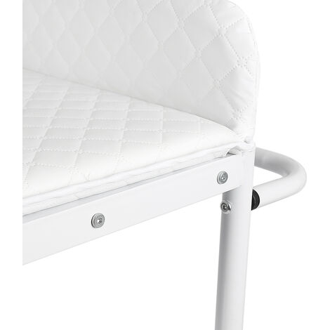Table à Langer Mural Pliable Concise Home - Avec Ceinture Sécurité - Rangement Intégré - Blanc