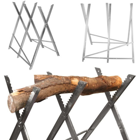 Tréteau de sciage,pliable,80×80×84cm,Argent (1/6)