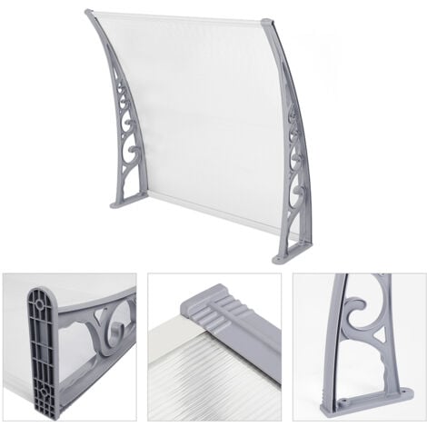 Auvent de Porte Store Marquise Solaire abri banne entrée Ombre Protection 60 x 100cm