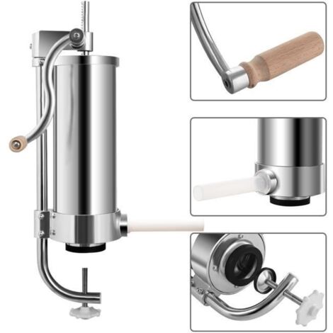 Machine à saucisse en acier inoxydable 3 L de remplissage , seringueuse