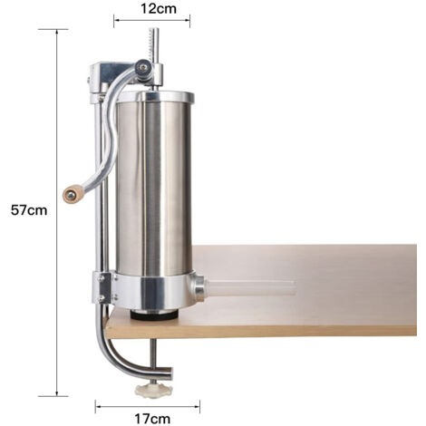 Machine à saucisse en acier inoxydable 3 L de remplissage , seringueuse