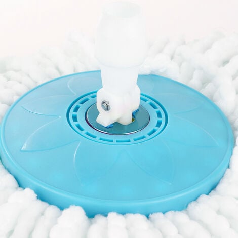 Balai Serpillère Vapeur Mop 360° avec Seau Bac Rotatif Set Complet bleu
