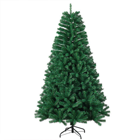 Sapin de Noël Artificiel 180 cm avec 800 Pointes Arbre Artificiel Vert en Matériau PVC Effet réaliste Décoration fêtes Arbre de noël (1/5)