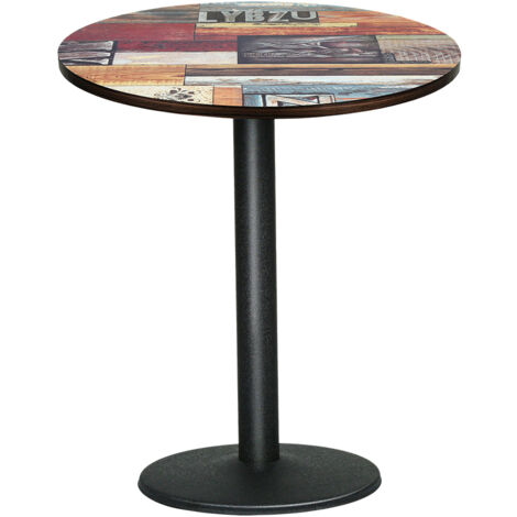 Table de bistrot 60 x 60 x 75cm pour meuble de cuisine et salle à manger (1/5)