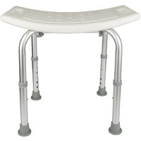 Siège de Douche Tabouret de Douche à Hauteur réglable chaise de douche Médical pied en aluminium