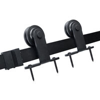 200CM Ferrure de porte coulissante Système de porte coulissante Verre coulissant / porte en bois