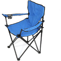 Table de camping Chaise de camping Chaise pliante Faltstuhl Regiestuhl Chaise de jardin Bleu