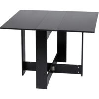 Table à Manger Pliable, Table de Cuisine pour Petits Espaces, pour Salle à Manger Cuisine, noir