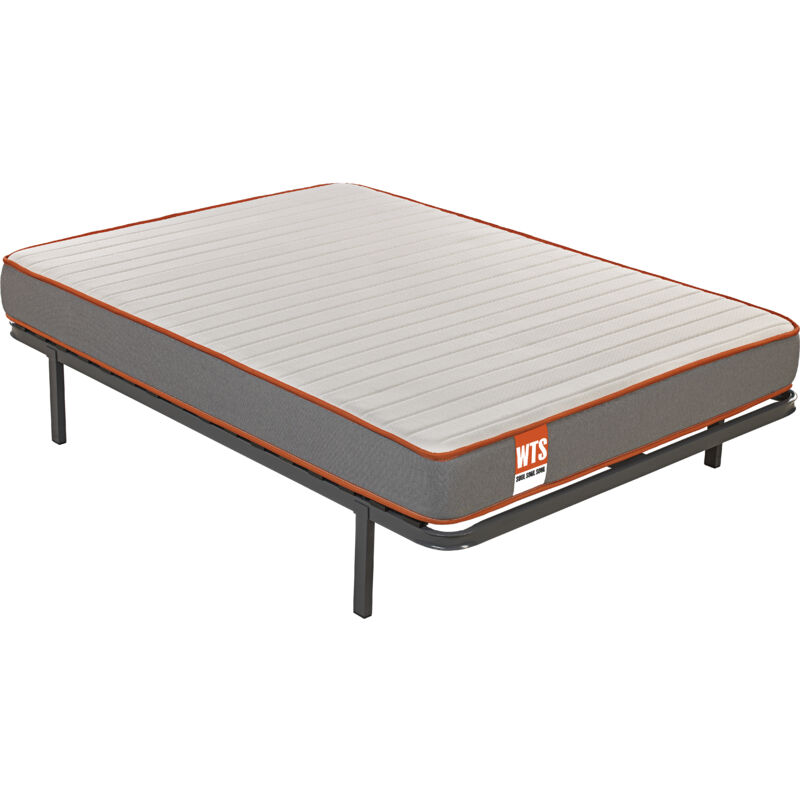 What the Sleep I Pack colchón sostenible HR con visco y somier reforzado 16 láminas madera I Entrega, montaje dentro del domicilio y retirada de usado incluida I Soul I 90x190 I 3 años garantía