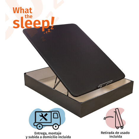 ROYAL SLEEP Canapé Abatible (150x190) Montaje y Retirada de Usado, Gran  Capacidad, Tapa 3D Transpirable, Color Blanco