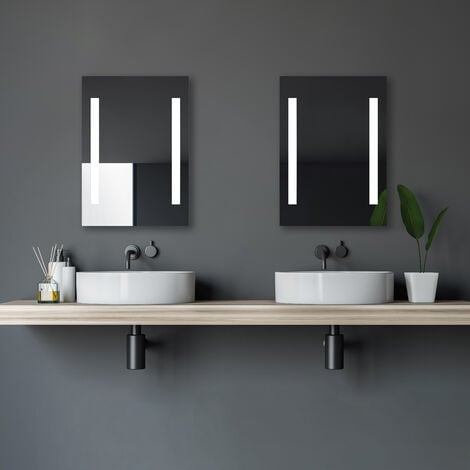 LED Badspiegel mit Beleuchtung TALOS Light 100x70 Bad Wandspiegel Badezimmer 