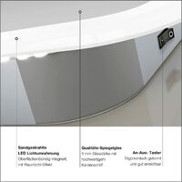 Talos Sun Badspiegel 45 x 70 cm - Badezimmerspiegel mit LED Beleuchtung in neutralweiß – Digitaluhr mit Memory-Funktion - An-Aus Taster am Rahmen