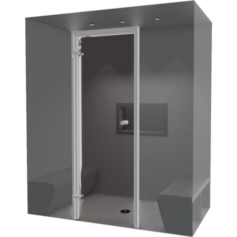Cabina de ducha Hammam 80 x 80 cm opciones completas