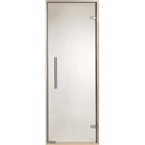 Puerta para baño turco transparente 70 x 190 cm marco de aluminio