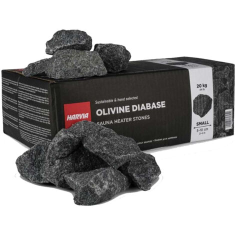Piedras de granito volcánico de Finlandia para Sauna 20Kg HARVIA