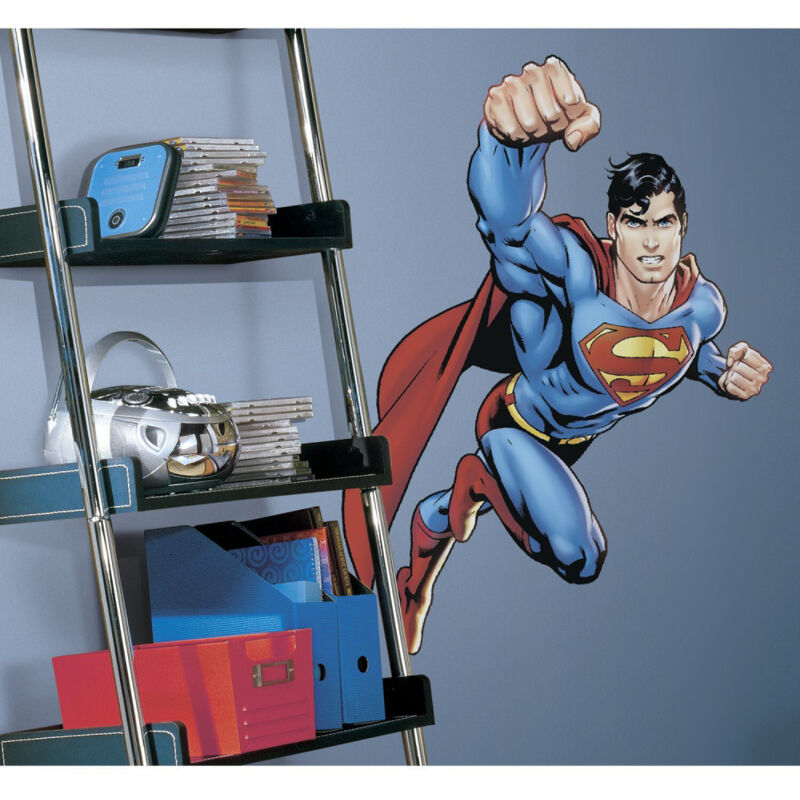 Autocollant Vinyle Logo Superman - Multicolore - Pour Voiture, Mur, Frigo, Etc.