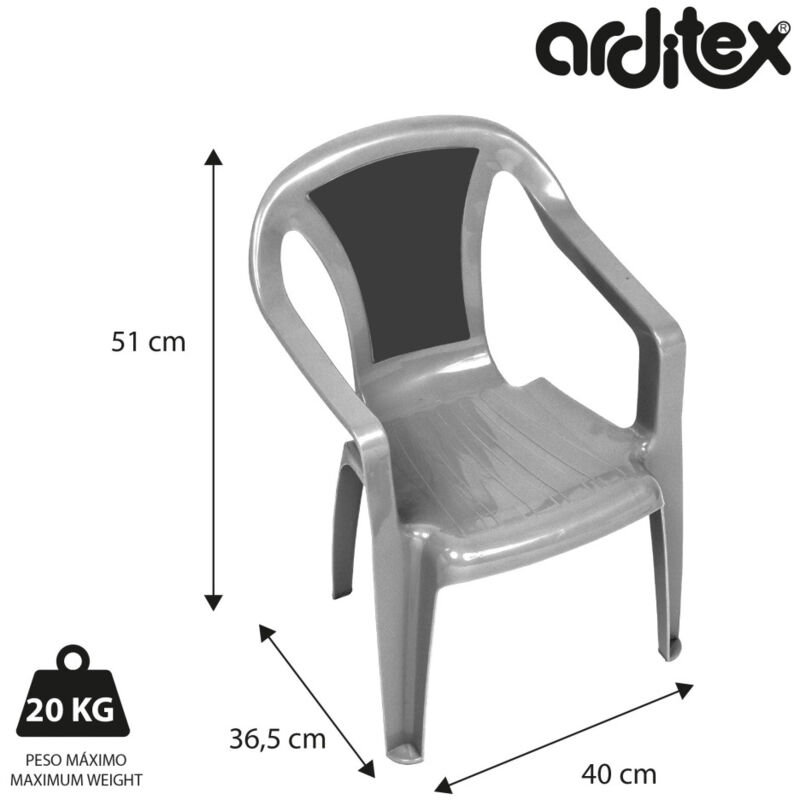 SILLA DE PLÁSTICO DE 36.5X40X51CM DE LILO & STITCH en S.A